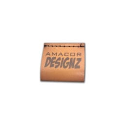 Custom Faux Leather Hem Tag